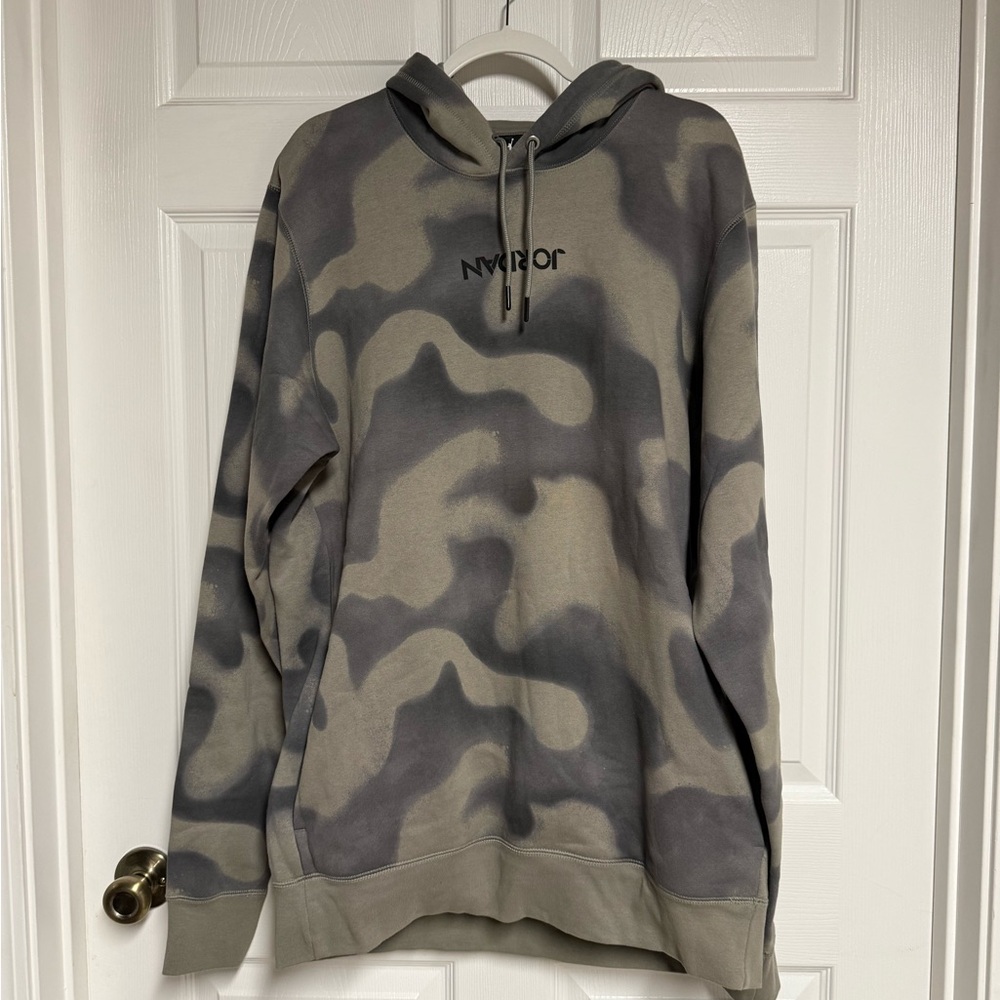 Jordan Gray Camouflage Sweatshirt Hoodie